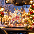 Rhinestone Goat Hanging Ornament – Acrylic Zodiac Charm Set Holiday Ornament Set Richie's