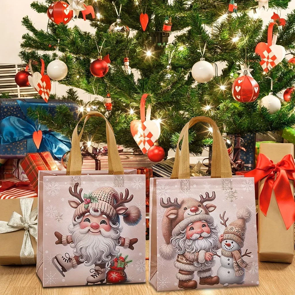 16pcs Christmas Non-Woven Gift Bags – Santa & Holiday Designs Christmas Gift Bags Richie's