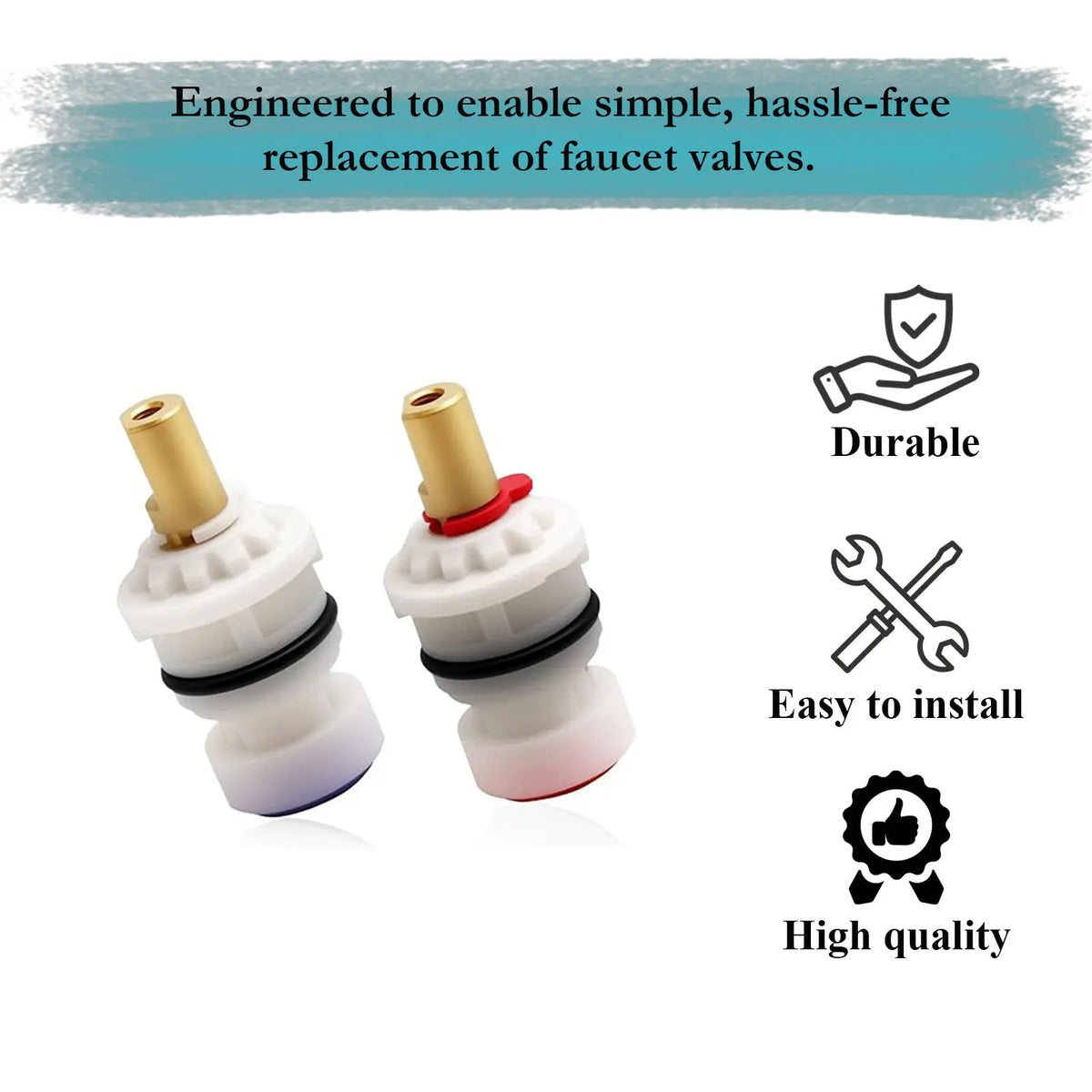 Ceramic Disc Faucet Cartridge Spool 9608060 Hot & Cold Valve Faucet Cartridge Richie's