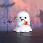 Halloween Miniature Pumpkin Ghost Figurine Desk Ornament Decor Halloween Figurine Richie's E 1pc
