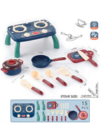 Kids Kitchen Pretend Play Set – Stove Toy with Lights & Sound Pretend Play Kitchen Richie's