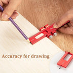 Precision Pocket Ruler 6/8/12 Inch Metal Slide Stop Marking Rule Woodworking Ruler Richie's