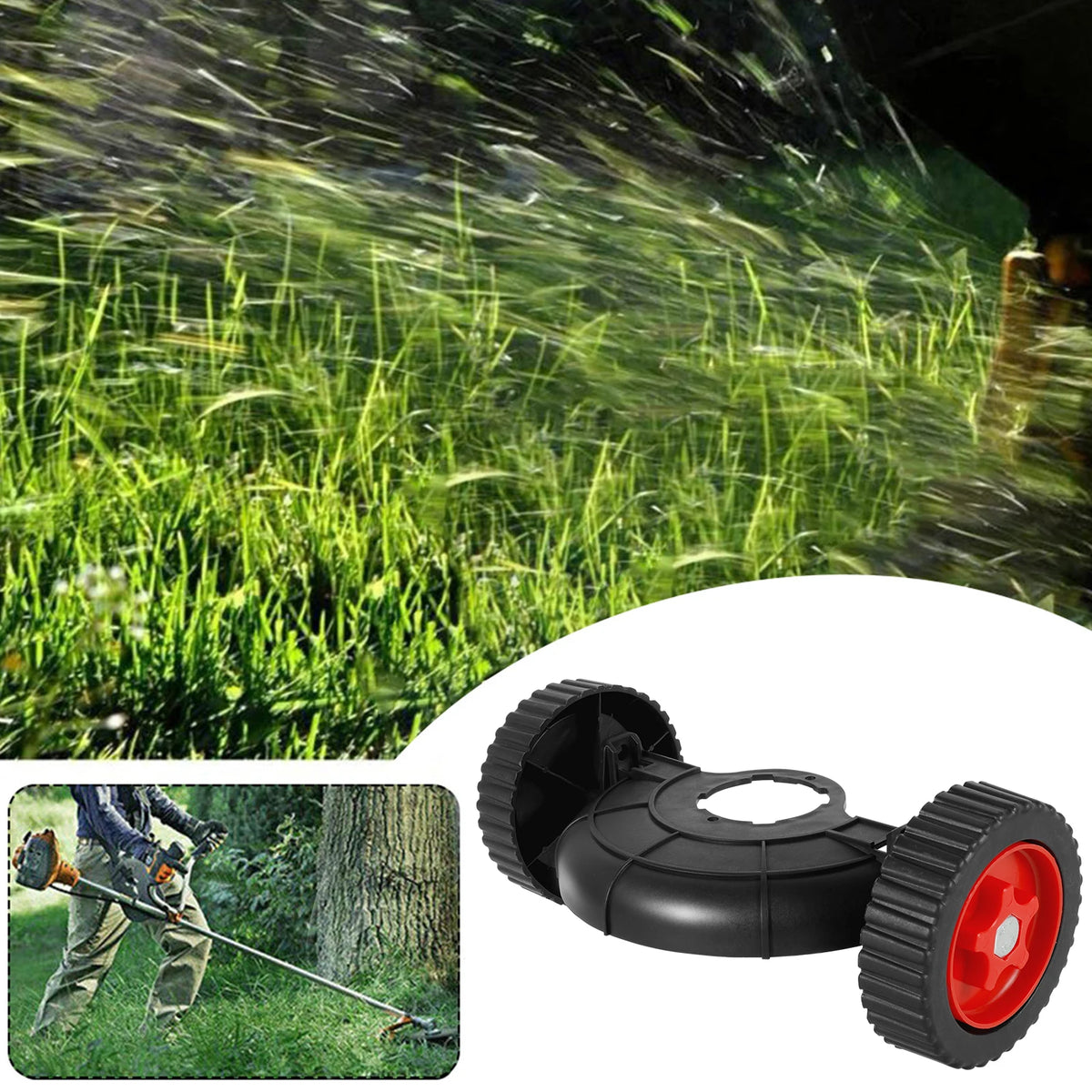 Adjustable String Trimmer Support Wheel Grass Cutter Attachment Trimmer Wheel Attachment Richie's