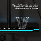 Brass Thermostatic Shower Set Digital Display Piano Button Gun Gray Thermostatic Shower Set Richie's