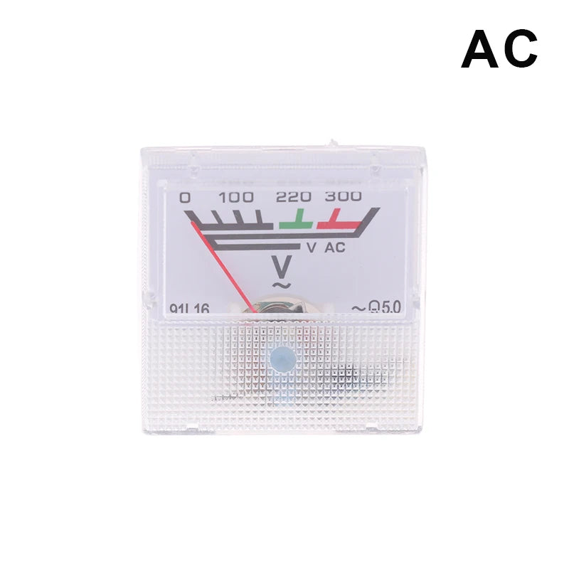 Analog Panel Voltmeter Ammeter AC/DC Voltage Current Meter Analog Panel Meter Richie's AC 300V