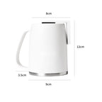 304 Stainless Steel Magnetic Mouthwash Cup – No-Drill 400ml Bathroom Cup Holder Richie's White