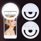 USB Rechargeable LED Selfie Ring Light with Phone Clip LED Selfie Ring Light Richie's