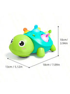Baby Crawling Turtle Toy – Sound, Light & Silicone Teether Baby Crawling Toy Richie's HLX229A