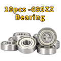 10 Pcs 695ZZ Micro Ball Bearings 4mm Inner Diameter High Speed DIY Micro Ball Bearings Richie's ABEC-5 695zz (5x13x4) 10pcs