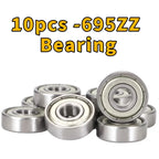 10 Pcs 695ZZ Micro Ball Bearings 4mm Inner Diameter High Speed DIY Micro Ball Bearings Richie's ABEC-5 695zz (5x13x4) 10pcs