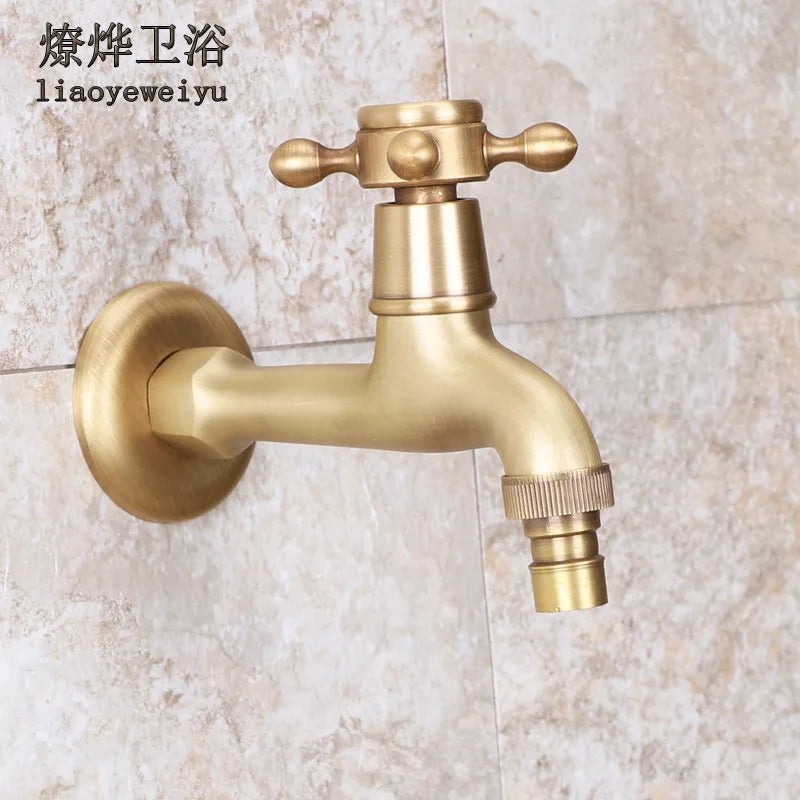 Retro European All-Copper Outdoor Cold Water Faucet | Sink Tap Cold Water Faucet Richie's
