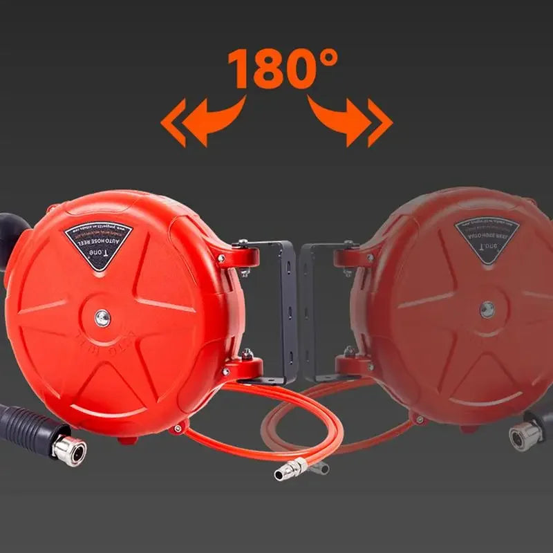 Automatic Rewind Air Hose Reel 10m Wall Mounted Swivel Bracket Air Hose Reel Richie's