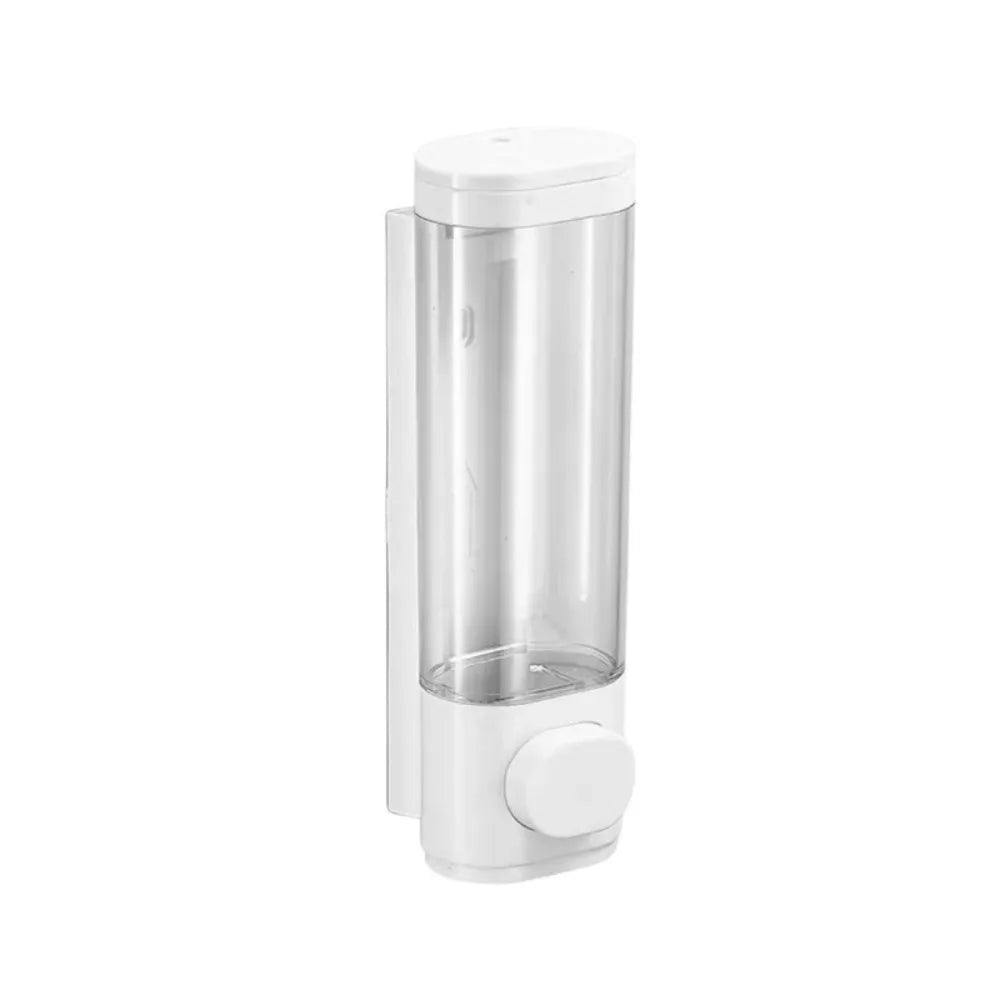 Wall-Mounted Manual Soap Dispenser – ABS Plastic White & Black Soap Dispenser Richie's White Single Head