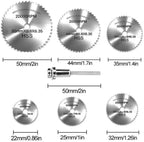 7Pcs HSS Circular Saw Blades 1/8" Shank – Rotary Tool Discs Rotary Tool Blades Richie's