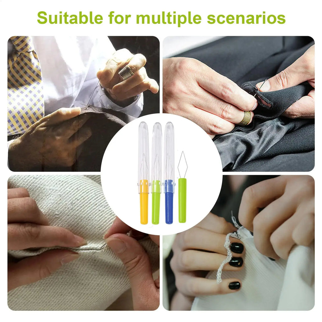 3-Pack Automatic Needle Threader with Cover | Sewing Tool Needle Threader Richie's