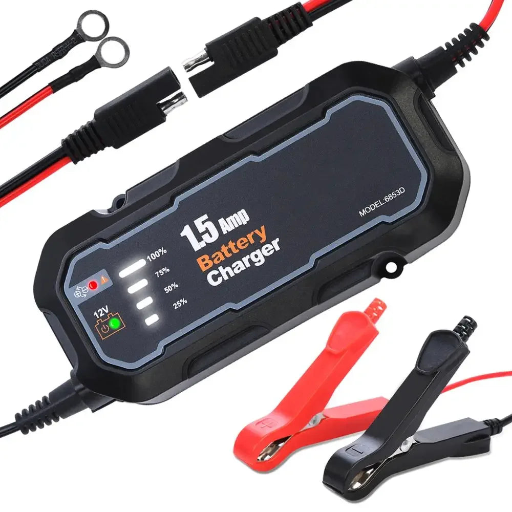 12V Auto Battery Charger & Maintainer with LED – Automotive & Marine Battery Charger Maintainer Richie's Eu Plug