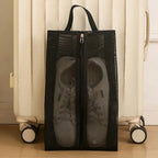 Portable Mesh Shoe Bag – Breathable Travel Shoe Organizer Shoe Storage Bag Richie's Large Black