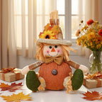 Rustic Autumn Scarecrow Decor – Plaid Sunflower Farmhouse Accent Seasonal Scarecrow Decor Richie's