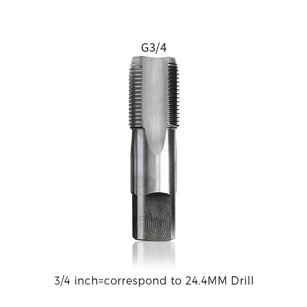 BSP Taper Pipe Tap Metal Thread 1/8" to 3/4" – Straight Flute Pipe Thread Tap Richie's Tap.5
