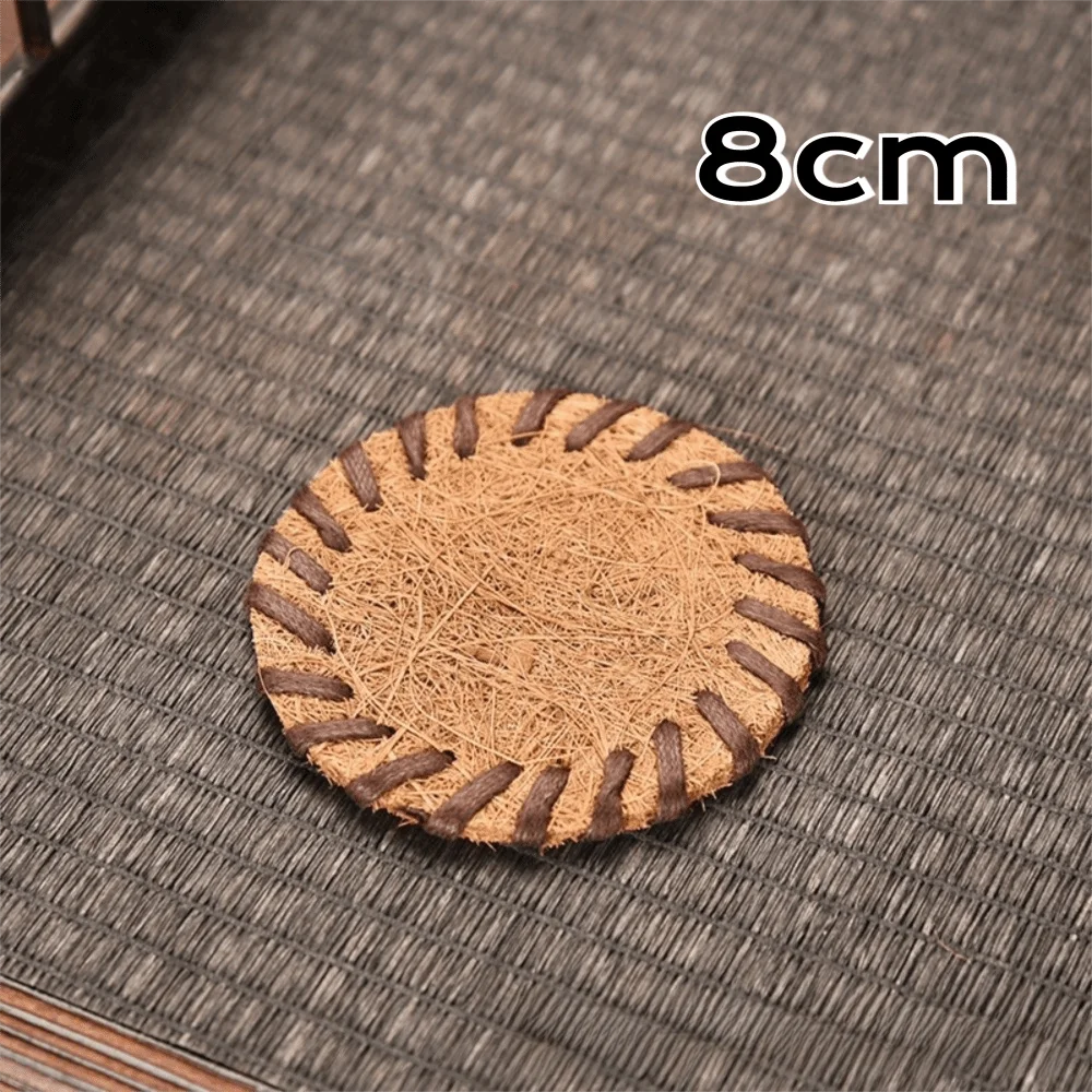 Round Braided Bristle Placemat – Heat Resistant Non-Slip Table Mat Table Placemat Richie's 8cm as show