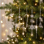 Crystal Acrylic Snowflake Ice Drop Christmas Tree Ornaments Christmas Tree Ornaments Richie's