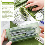 360° Rotatable Transparent Desktop Stapler, 25-Sheet Capacity Desktop Stapler Richie's