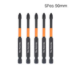 PH2 Magnetic Impact Phillips Screwdriver Bit Set – Hex Shank Screwdriver Bit Set Richie's 5Pcs 90mm