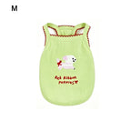 Cartoon Print Dog Vest – Breathable Pet Pullover S/M/L Pet Dog Vest Richie's Green M