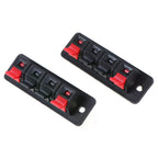 2PCS 4-Position Spring Terminal Connector for Audio Speakers Speaker Terminal Connector Richie's