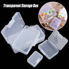 Clear Plastic Storage Boxes – 4 Sizes, Jewelry, Beads & Crafts Storage Box Richie's