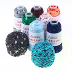 Sequin Cotton Yarn 50g Ball – Glitter Knitting & Crochet Thread Sequin Craft Yarn Richie's