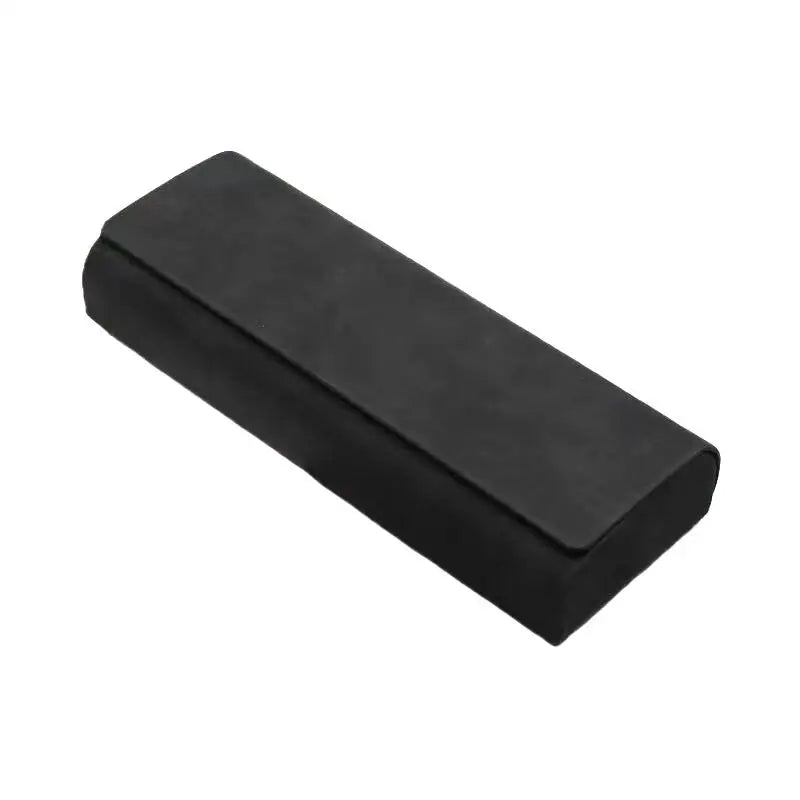 Hard-Shell PU Leather Sunglasses Case – Portable Eyewear Box Eyewear Storage Case Richie's Black