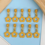6-Color Flower Zipper Pulls for #3 Nylon Zippers – 10 Pcs Sewing Zipper Pulls Richie's Dark yellow