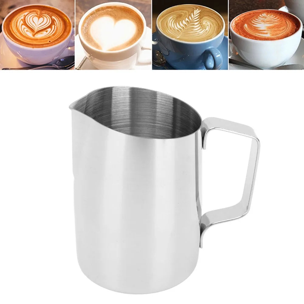 450ml Milk Frothing Pitcher – Stainless Steel Latte Art Milk Frothing Pitcher Richie's