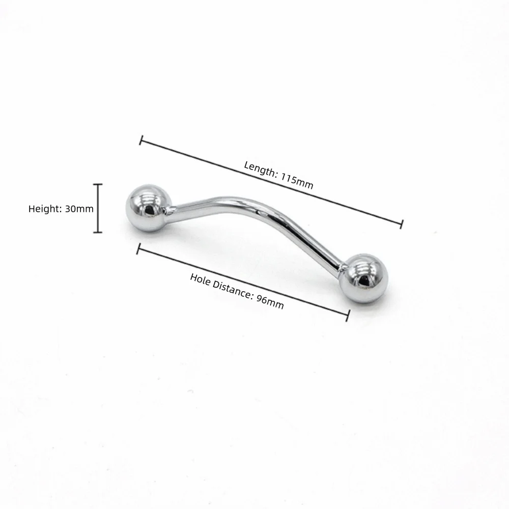 Zinc Alloy Cabinet Knob & Drawer Handle | Nordic Minimalist Cabinet Drawer Handle Richie's Silver 96mm