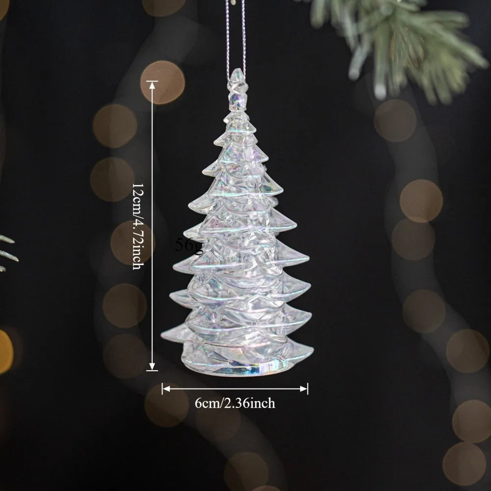 Acrylic Crystal Christmas Tree Ornaments – Snowflake Pendants Christmas Tree Ornament Richie's Style 2