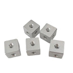 10pcs M3 Aluminum Alloy Square Cube Nut Connector Block DIY Hardware Fastener Nuts Richie's