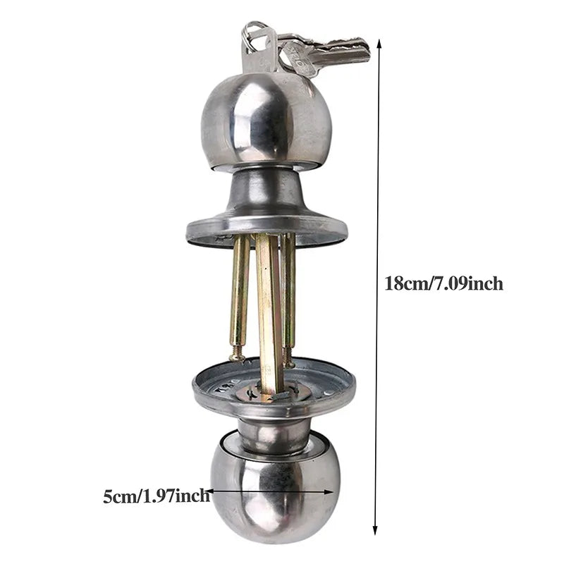 Aluminum Alloy Globe Door Knob Lock Set with Key Door Knob Lock Set Richie's