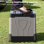 Folding Portable Toilet with Lid & Paper Holder – Camping Travel Portable Camping Toilet Richie's