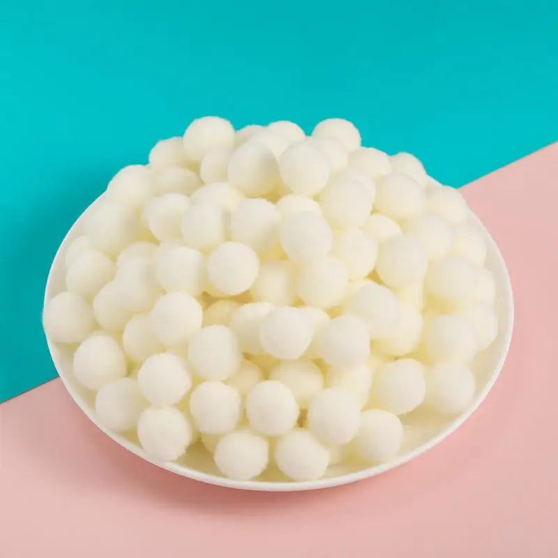 50Pcs Multicolored Polyester Pom Pom Balls – DIY Craft Supplies DIY Craft Pom Poms Richie's A13