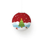 Cartoon Christmas Hanging Lanterns – Deer, Penguin & Santa Christmas Hanging Lantern Richie's Red