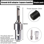 Earth Auger Adapter – 4 Interface Types, Cr-V Steel Auger Drill Adapter Richie's 02-1pc