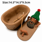 Lazy Bath Man Backflow Incense Burner | Resin Home Decor Backflow Incense Burner Richie's