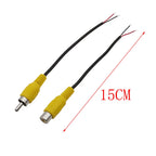 2Pcs RCA Male Female Pigtail Wire Connector – Audio Video DIY RCA Wire Connector Richie's