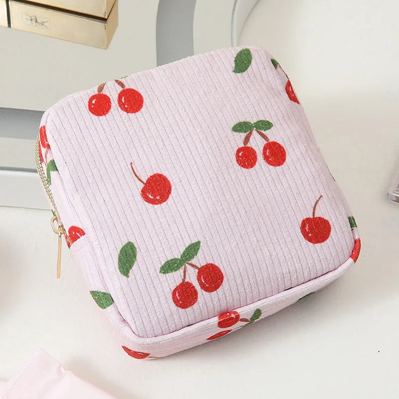 Mini Cosmetic Pouch – Lipstick & Travel Organizer Bag Cosmetic Travel Pouch Richie's cherry 13x13x4cm