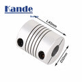 Kande D32L40 Aluminum Flexible Shaft Coupling 8–16mm 3D Printer Flexible Shaft Coupling Richie's 12x14