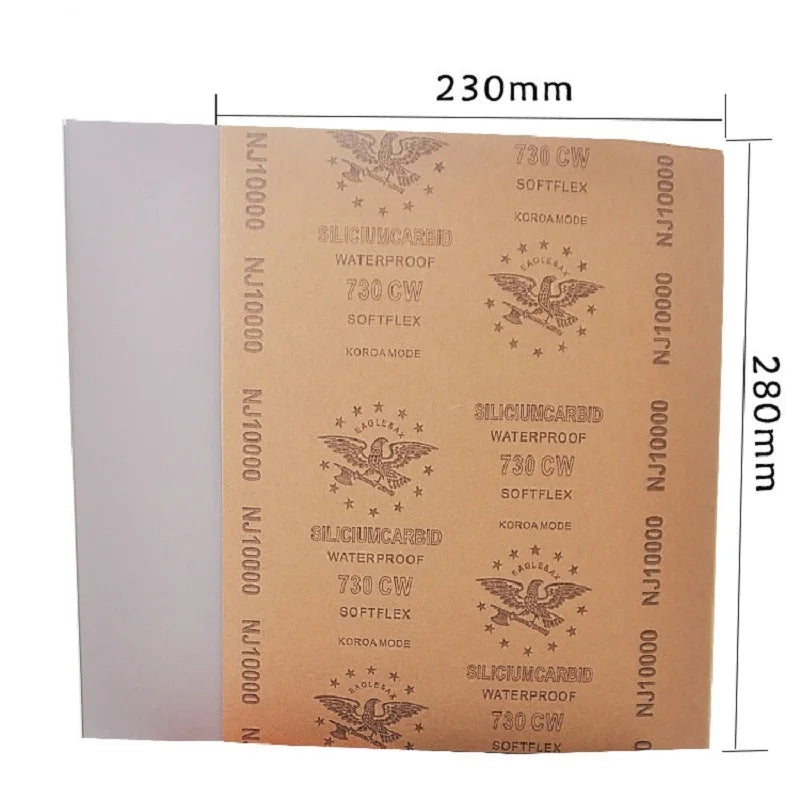 Wet & Dry Sandpaper Set 1000–10000 Grit | Metal Wood Ceramic Abrasive Sandpaper Set Richie's