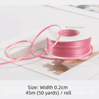 2mm Double-Sided Satin Ribbon 45m Roll – Gift & Craft Craft Satin Ribbon Richie's 5 L