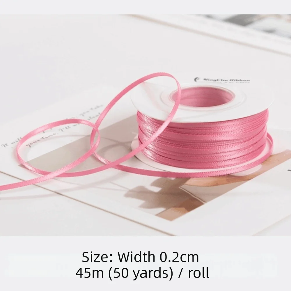2mm Double-Sided Satin Ribbon 45m Roll – Gift & Craft Craft Satin Ribbon Richie's 5 L