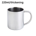 Stainless Steel Travel Coffee Mug Tumbler with Handle Travel Coffee Mug Richie's 220ml-thickening as shown